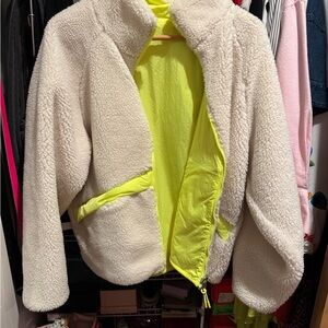 Calvin Klein Cream Sherpa Jacket